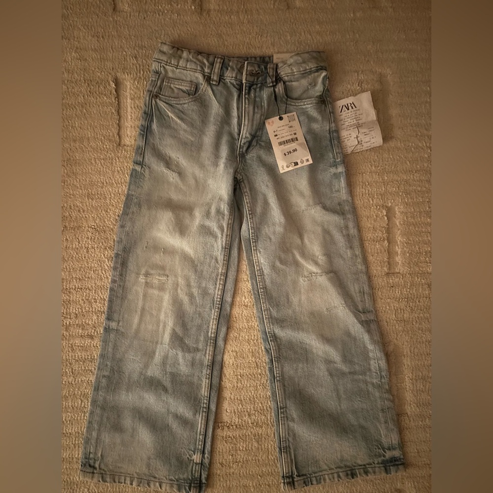 Zara Girls Jeans in Light Blue